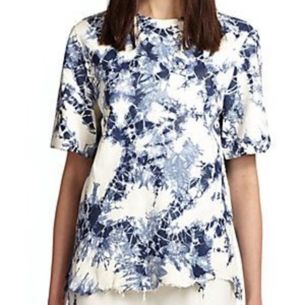ALEXANDER WANG Lambskin Tie-Dye leather Top Size 4